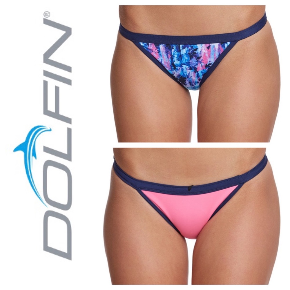 Dolfin Swimwear Reversible Swim Bottoms, NWT